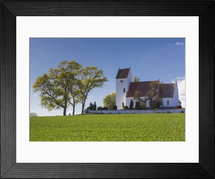 Framed Print : Denmark, Zealand, Kalvehave, Old Kalvehave Church Framed Print : Denmark, Zealand, Kalvehave, Old Kalvehave Church