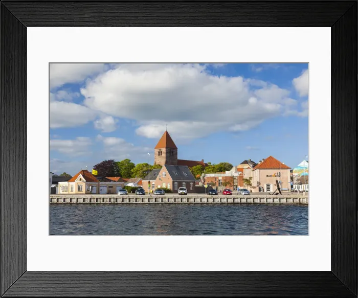 Framed Print : Denmark, Mon, Stege, town view Framed Print : Denmark, Mon, Stege, town view