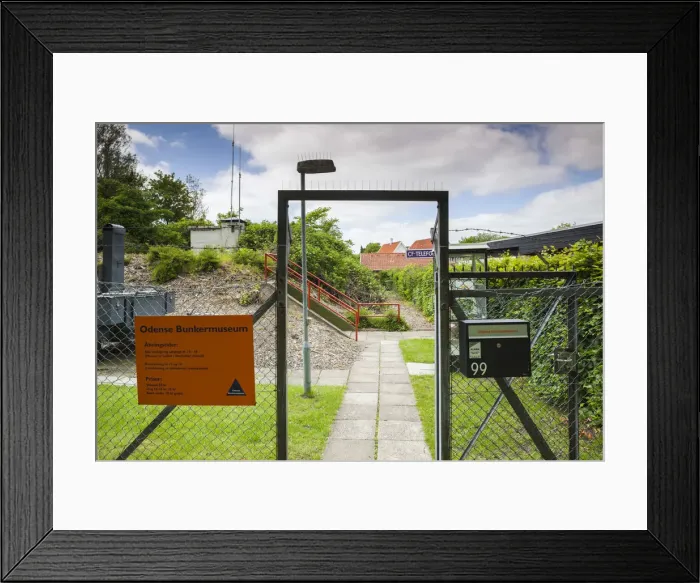 Framed Print : Denmark, Funen, Odense, Odense Bunkermuseum, Cold War-era Civil Defense bunker, exterior Framed Print : Denmark, Funen, Odense, Odense Bunkermuseum, Cold War-era Civil Defense bunker, exterior
