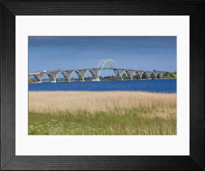 Framed Print : Denmark, Zealand, Kalvehave, bridge to Mon on Stege Bay Framed Print : Denmark, Zealand, Kalvehave, bridge to Mon on Stege Bay