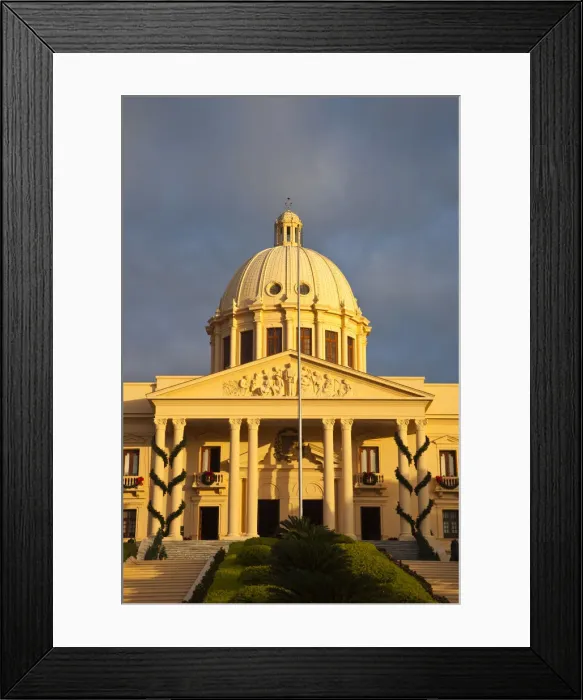Framed Print : Dominican Republic, Santo Domingo, National Palace Government building