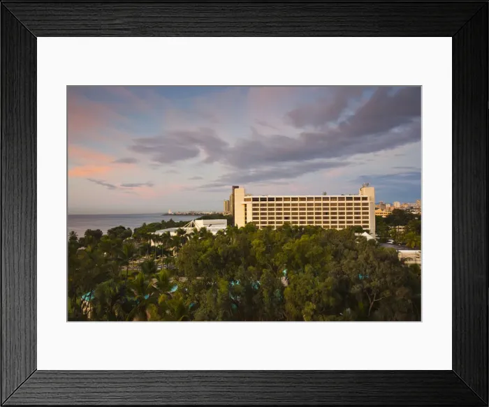 Framed Print : Dominican Republic, Santo Domingo, view of the Jaragua Hotel along Avenida George Framed Print : Dominican Republic, Santo Domingo, view of the Jaragua Hotel along Avenida George