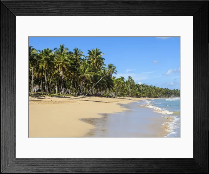 Framed Print : Dominican Republic, Samana Peninsula, Las Terrenas, Playa Copson
