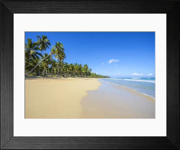 Framed Print : Dominican Republic, Samana Peninsula, Las Terrenas, Playa Copson