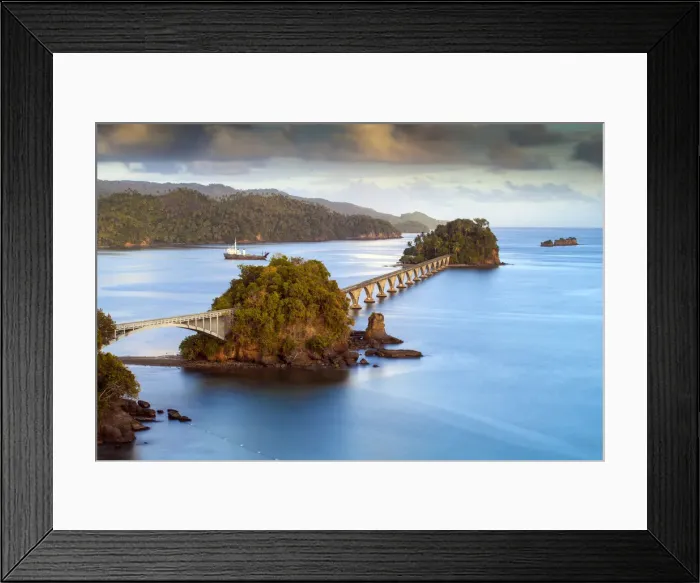 Framed Print : Dominican Republic, Eastern Peninsula De Samana, Semana, View of harbour and Los Puentes Framed Print : Dominican Republic, Eastern Peninsula De Samana, Semana, View of harbour and Los Puentes