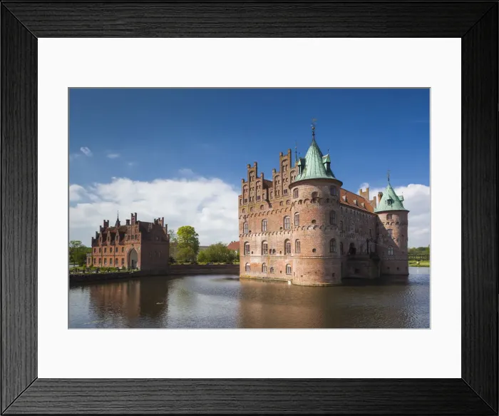 Framed Print : Denmark, Funen, Egeskov, Egeskov Castle, exterior Framed Print : Denmark, Funen, Egeskov, Egeskov Castle, exterior