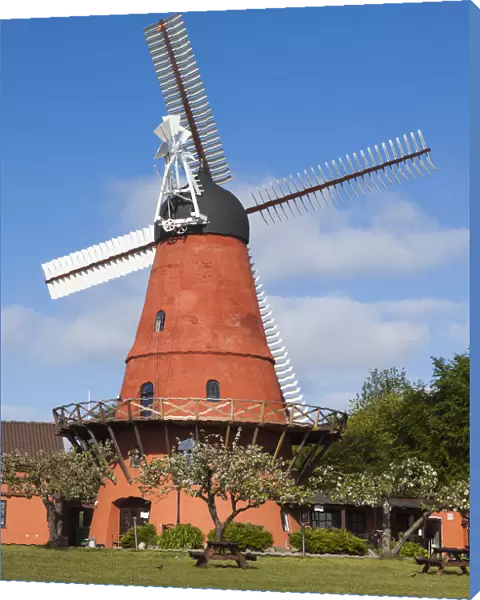 Denmark, Funen, Astrup, windmill