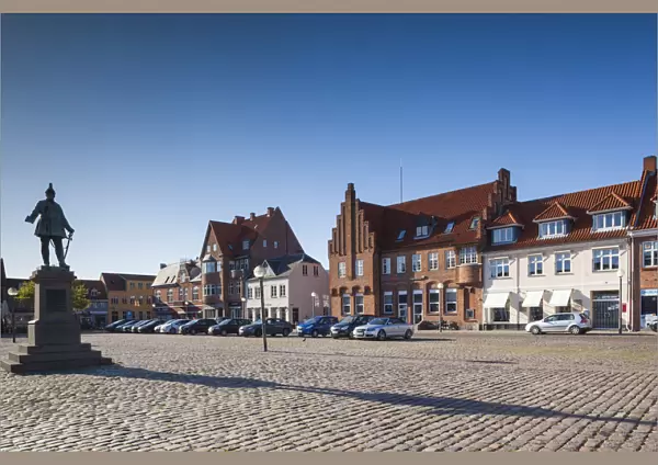 Denmark, Zealand, Koge, The Torvet, largest town square in Denmark