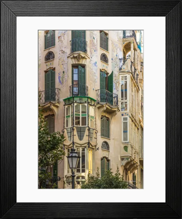 Framed Print : Art Nouveau architecture, Palma, Mallorca (Majorca), Balearic Islands, Spain Framed Print : Art Nouveau architecture, Palma, Mallorca (Majorca), Balearic Islands, Spain
