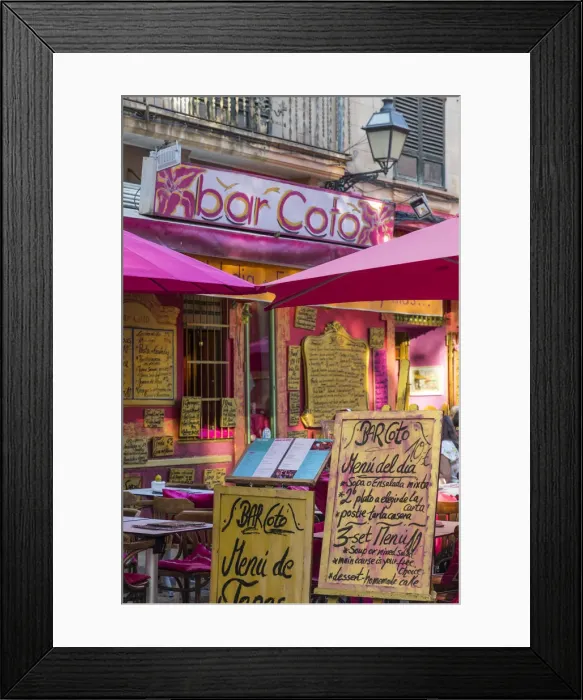 Framed Print : Bar Coto - Cafe / Tapas Bar, Palma, Mallorca (Majorca), Balearic Islands, Spain Framed Print : Bar Coto - Cafe / Tapas Bar, Palma, Mallorca (Majorca), Balearic Islands, Spain