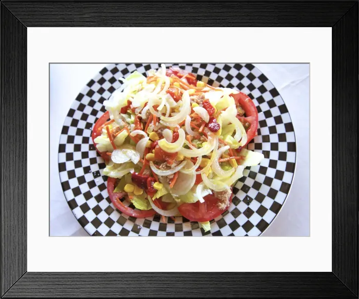 Framed Print : Tuna Salad, Spain Framed Print : Tuna Salad, Spain