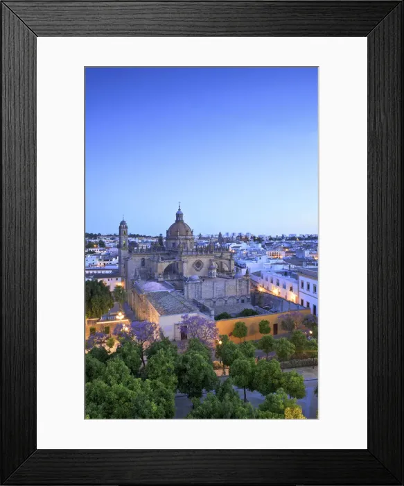 Framed Print : The Cathedral of San Salvador at Dawn, Jerez de la Frontera, Cadiz Province, Andalusia Framed Print : The Cathedral of San Salvador at Dawn, Jerez de la Frontera, Cadiz Province, Andalusia