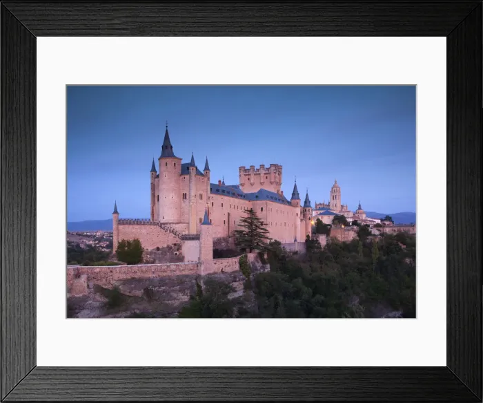 Framed Print : Spain, Castilla y Leon Region, Segovia Province, Segovia, The Alcazar, dusk Framed Print : Spain, Castilla y Leon Region, Segovia Province, Segovia, The Alcazar, dusk