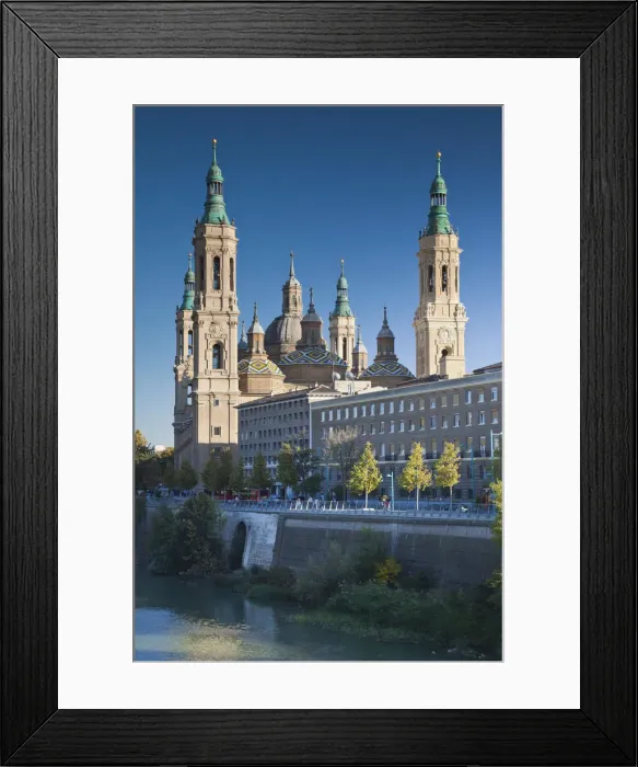 Framed Print : Spain, Aragon Region, Zaragoza Province, Zaragoza, Basilica de Nuestra Senora de Pilar Framed Print : Spain, Aragon Region, Zaragoza Province, Zaragoza, Basilica de Nuestra Senora de Pilar