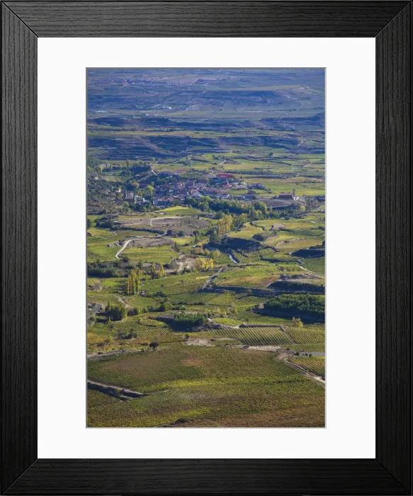 Framed Print : Spain, La Rioja Area, Alava Province, near-Laguardia, elevated view of La Rioja Framed Print : Spain, La Rioja Area, Alava Province, near-Laguardia, elevated view of La Rioja