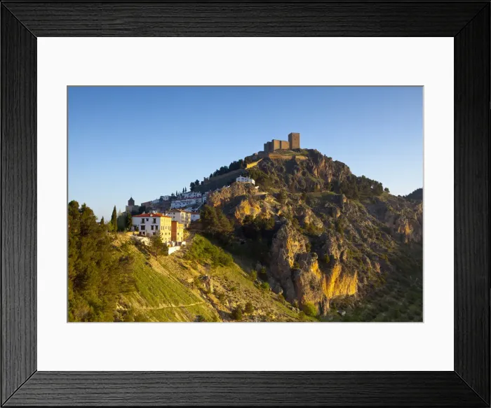 Framed Print : The Mudejar Castle overlooking the mountain village of Segura de la Sierra, Jaen Province Framed Print : The Mudejar Castle overlooking the mountain village of Segura de la Sierra, Jaen Province