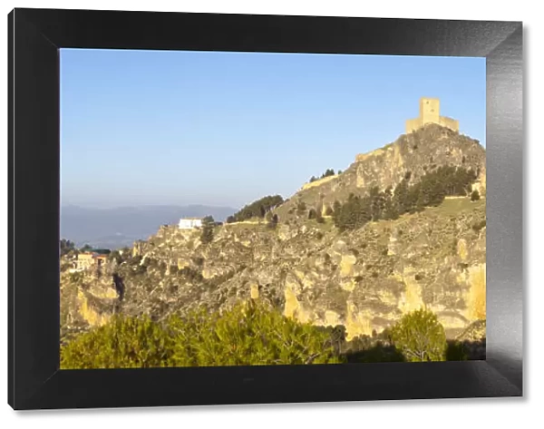 The Mudejar Castle overlooking the mountain village of Segura de la Sierra, Jaen Province