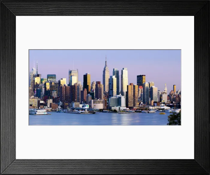 Framed Print : Manhattan, view of Midtown Manhattan across the Hudson River, New York, USA Framed Print : Manhattan, view of Midtown Manhattan across the Hudson River, New York, USA