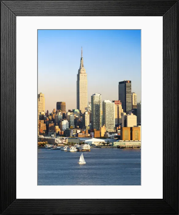 Framed Print : Manhattan, view of Midtown Manhattan across the Hudson River, New York, USA Framed Print : Manhattan, view of Midtown Manhattan across the Hudson River, New York, USA