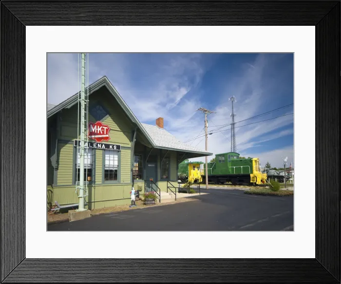 Framed Print : USA, Kansas, Route 66, Galena, Mining and Historical Musem in Old Railway Building Framed Print : USA, Kansas, Route 66, Galena, Mining and Historical Musem in Old Railway Building