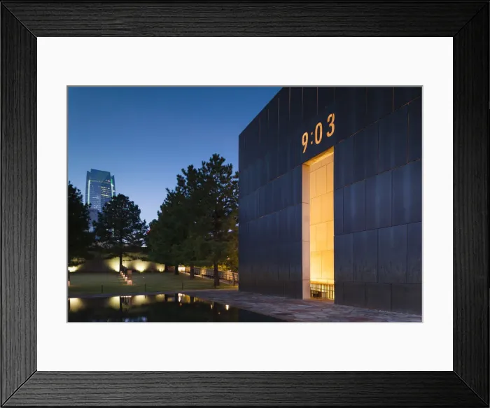 Framed Print : USA, Oklahoma, Oklahoma City, Oklahoma City National Memorial to the victims of Framed Print : USA, Oklahoma, Oklahoma City, Oklahoma City National Memorial to the victims of