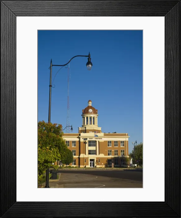 Framed Print : USA, Oklahoma, Route 66, Sayre, Beckham County Courthouse Framed Print : USA, Oklahoma, Route 66, Sayre, Beckham County Courthouse