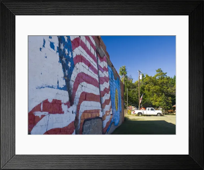 Framed Print : USA, Oklahoma, Route 66, Erick, June Gordons The American Spirit mural