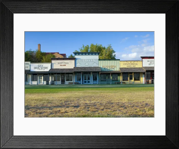 Framed Print : USA, Kansas, Dodge City, Boot Hill Museum, Front Street, Store Fronts Framed Print : USA, Kansas, Dodge City, Boot Hill Museum, Front Street, Store Fronts