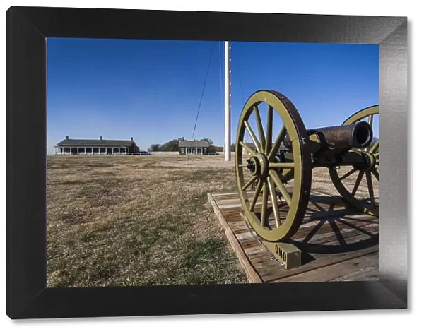 USA, Kansas, Larned, Fort Larned National Historic Site, mid-19th century military
