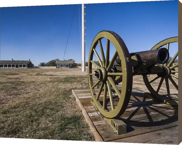 USA, Kansas, Larned, Fort Larned National Historic Site, mid-19th century military