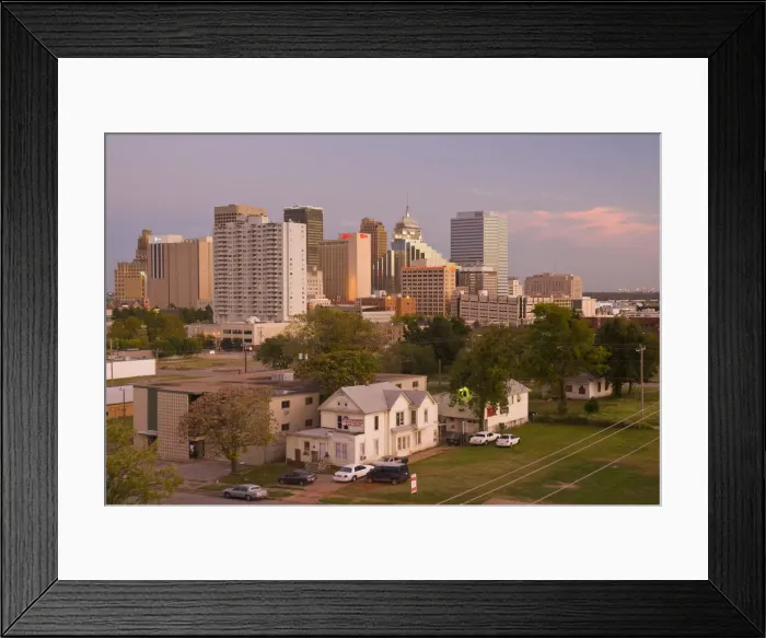 Framed Print : USA, Oklahoma, Oklahoma City, Downtown Framed Print : USA, Oklahoma, Oklahoma City, Downtown