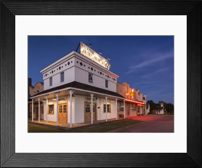 Framed Print : USA, Oklahoma, Elk City, National Route 66 Museum, buildings Framed Print : USA, Oklahoma, Elk City, National Route 66 Museum, buildings