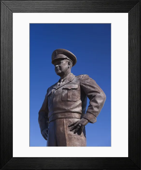 Framed Print : USA, Kansas, Abilene, Eisenhower Presidential Library area, site dedicated to President