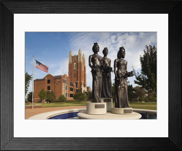 Framed Print : USA, Oklahoma, Oklahoma City, Miss America Monument, Oklahoma City University Framed Print : USA, Oklahoma, Oklahoma City, Miss America Monument, Oklahoma City University