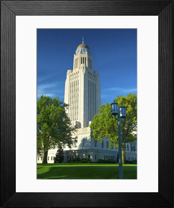 Framed Print : USA, Nebraska, Lincoln, State Capitol Building, Nicknamed The Prairie Penis