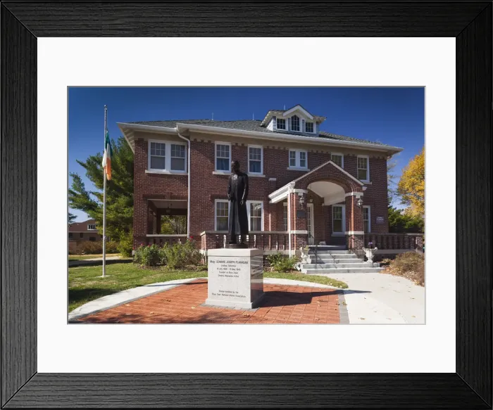 Framed Print : USA, Nebraska, Boys Town, Boys Town Village, childrens refuge, founded in 1917, former Framed Print : USA, Nebraska, Boys Town, Boys Town Village, childrens refuge, founded in 1917, former