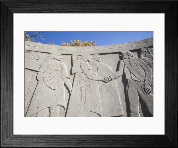 Framed Print : USA, Iowa, Council Bluffs, Lewis and Clark Monument