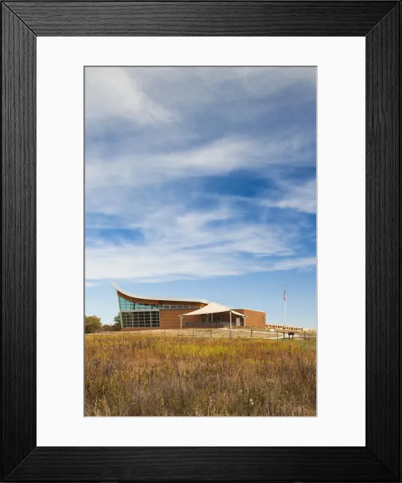 Framed Print : USA, Nebraska, Beatrice, Homestead National Monument of America, Heritage Center Framed Print : USA, Nebraska, Beatrice, Homestead National Monument of America, Heritage Center