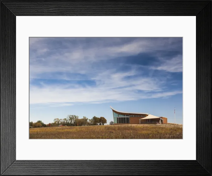 Framed Print : USA, Nebraska, Beatrice, Homestead National Monument of America, Heritage Center Framed Print : USA, Nebraska, Beatrice, Homestead National Monument of America, Heritage Center