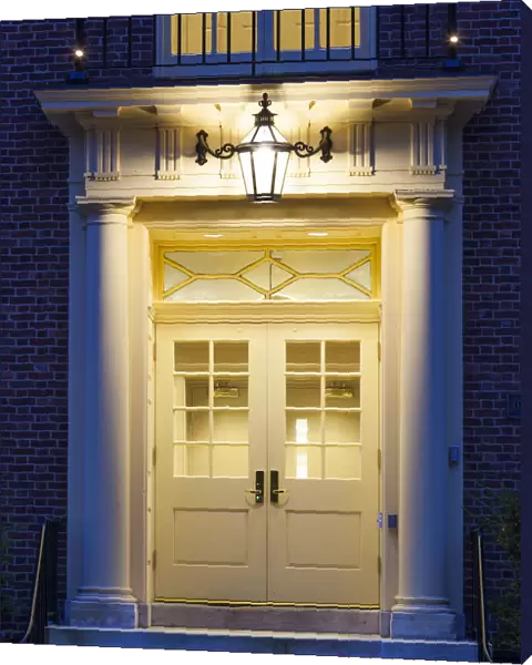 USA, Delaware, Dover, doorway of Old Kent County Courthouse