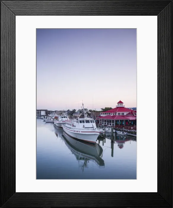 Framed Print : USA, Delaware, Lewes, waterfront view along the Lewes and Rehoboth Canal, morning Framed Print : USA, Delaware, Lewes, waterfront view along the Lewes and Rehoboth Canal, morning