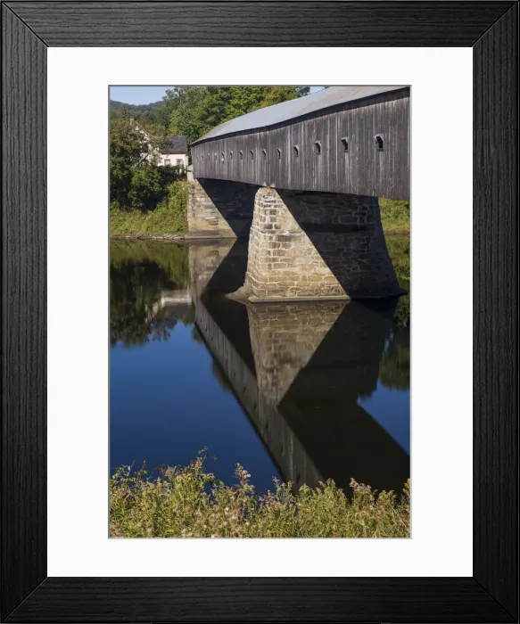Framed Print : USA, New England, New Hampshire, Cornish, Cornish, NH-Windsor, VT Covered Bridge Framed Print : USA, New England, New Hampshire, Cornish, Cornish, NH-Windsor, VT Covered Bridge