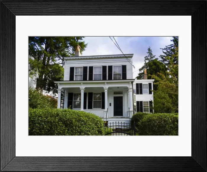 Framed Print : USA, New Jersey, Princeton, former residence of Albert Einstein while at Princeton Framed Print : USA, New Jersey, Princeton, former residence of Albert Einstein while at Princeton