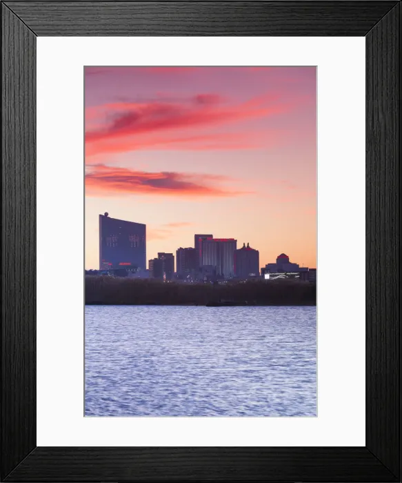 Framed Print : USA, New Jersey, Atlantic City, city slkyine from the west Framed Print : USA, New Jersey, Atlantic City, city slkyine from the west