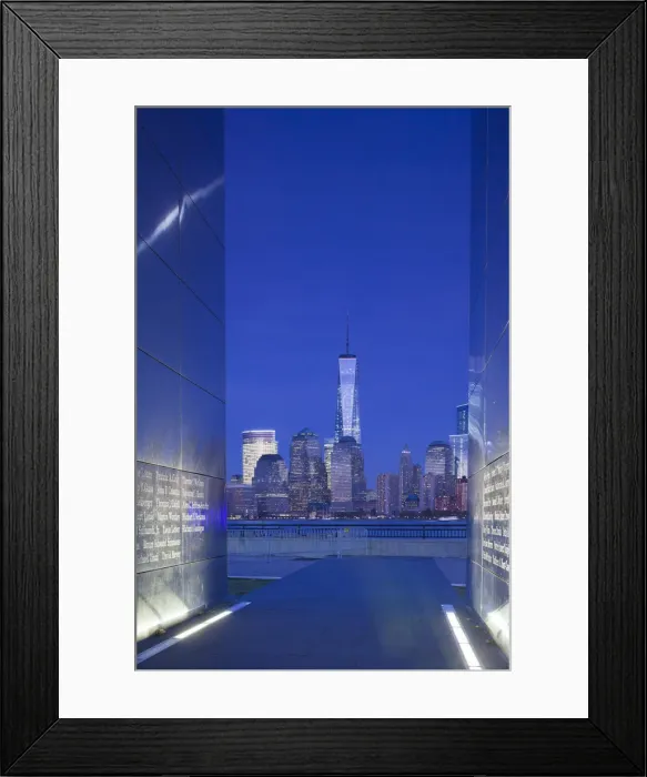 Framed Print : USA, New Jersey, Jersey City, Liberty State Park, view through 9 / 11 memorial, Empty Sky Framed Print : USA, New Jersey, Jersey City, Liberty State Park, view through 9 / 11 memorial, Empty Sky