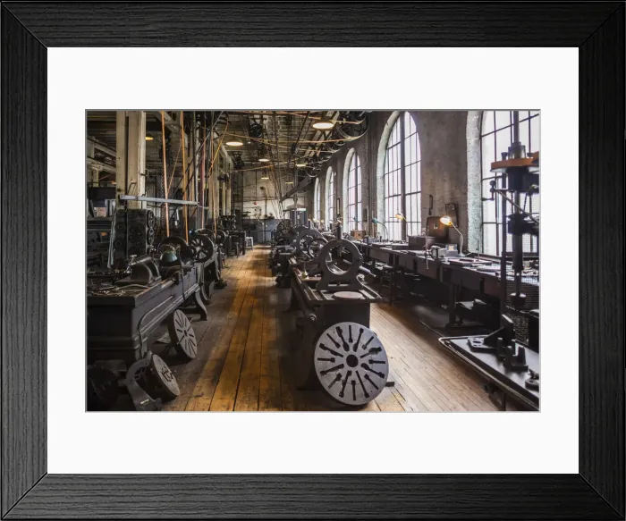 Framed Print : USA, New Jersey, West Orange, Thomas Edison National Historical Park, interior, factory Framed Print : USA, New Jersey, West Orange, Thomas Edison National Historical Park, interior, factory