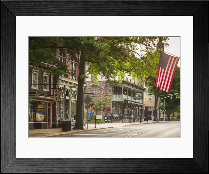 Framed Print : USA, New Jersey, Delaware River Valley, Lambertville, downtown Framed Print : USA, New Jersey, Delaware River Valley, Lambertville, downtown