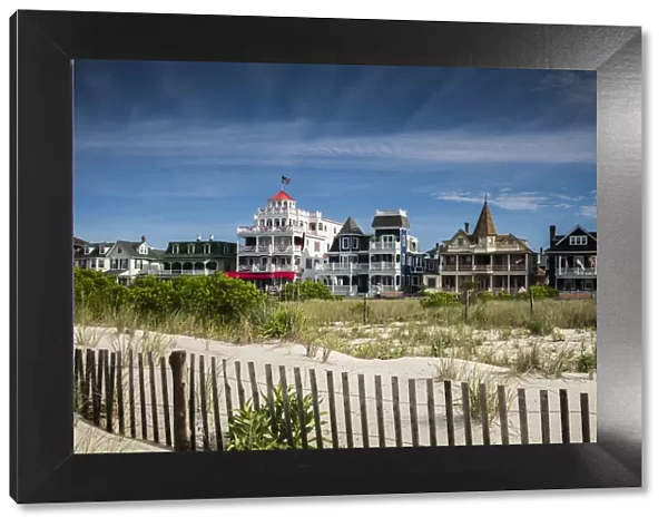 USA, New Jersey, Cape May, Victorian houses along Beach Avenue
