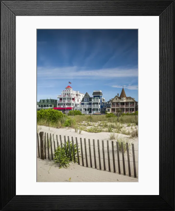 Framed Print : USA, New Jersey, Cape May, Victorian houses along Beach Avenue Framed Print : USA, New Jersey, Cape May, Victorian houses along Beach Avenue