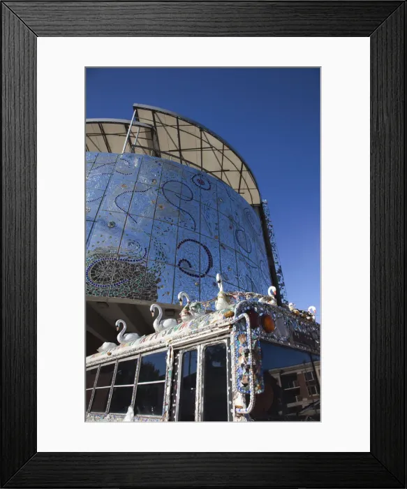 Framed Print : USA, Maryland, Baltimore, American Visionary Art Museum, art bus at museum entrance Framed Print : USA, Maryland, Baltimore, American Visionary Art Museum, art bus at museum entrance